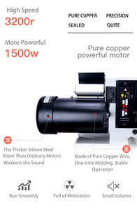 1500W 400mm đường kính nặng gỗ quay máy tiện với một chiều dài xử lý 1200mm bán hàng với giá cả phải chăng - Product Image 6