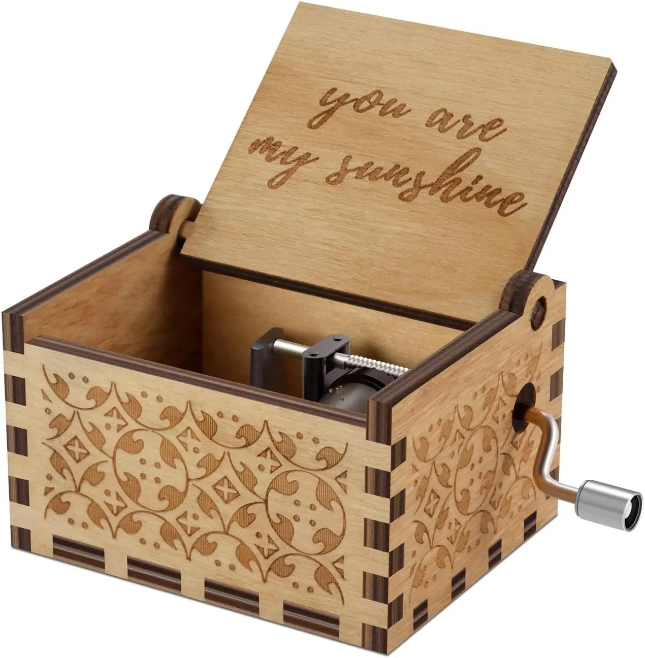 Bao giờ sáng trẻ em âm nhạc hộp cho cô gái với món quà Hand Crank Mini Music BOX cho giáng sinh/đám cưới/Valentines/quà tặng sinh nhật