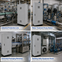 Caja de Distribución de Energía Eléctrica PLC OEM ODM, Controles Industriales para Automatización de Estaciones de Bombeo