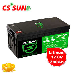 CSSUN 12V 24V 48V 96V 100ah 120ah 150ah 200ah锂电池组长寿命LiFePO4电池: 太阳能逆变器不间断电源/电信LFP24V100 - Product Image 1
