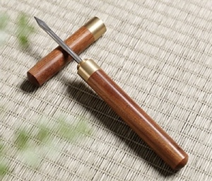 Accessoires classiques de cérémonie du thé en bois de rose, écologiques, Trozo De <span class=keywords><strong>Pastel</strong></span> De Te Puer, Couteau à thé, Couteau à glace - Product Image 4