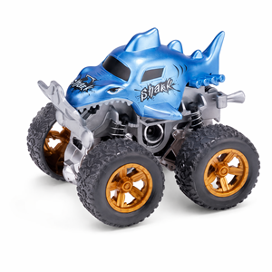 Coche <span class=keywords><strong>de</strong></span> juguete <span class=keywords><strong>de</strong></span> inercia doble <span class=keywords><strong>de</strong></span> tiburón monstruo realista, <span class=keywords><strong>de</strong></span> gran venta al por mayor, con neumáticos grandes y texturizados, para niños - Product Image 4
