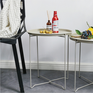 Wholesale Indoor <strong>Round</strong> Metal Coffee Side <strong>Tray</strong> <strong>Table</strong> With KD Design for Home Living Room Furniture - Product Image 2