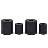 Entretoise cylindrique noire OEM en POM/PE/NYLON/ABS/PVC