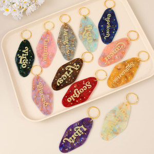 <span class=keywords><strong>Portachiavi</strong></span> in Acrilico con Logo Segno Zodiacale Costellazione Astrologica Ciondolo Charm per Borsa Gioielli - Product Image 5