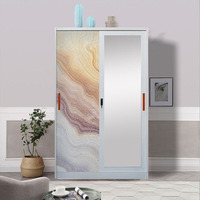 Armoire à vêtements en acier avec motif imprimé, armoire métallique, casier pour salle de sport, hôtel