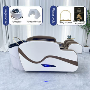 سرير غسيل الشعر متعدد الوظائف قابل للتعديل، سرير تدليك سبا الرأس، سرير شامبو مع حوض صالون - Product Image 6