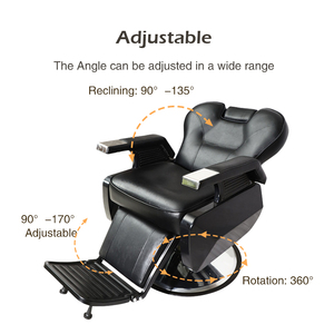 Chaise de salon de coiffure homme inclinable hydraulique chaise de barbier robuste meubles de salon chaise de barbier - Product Image 2