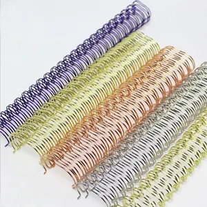 Spirale di rilegatura rivestita in nylon colorato di varie dimensioni, spirale di rilegatura O filo Max 1 1/2 pollici