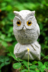 Sculpture d'animal <span class=keywords><strong>de</strong></span> jardin en pierre polie, hibou en granit et marbre sculpté à la main, décoration <span class=keywords><strong>de</strong></span> luxe - Product Image 1