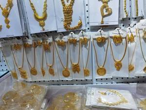 <span class=keywords><strong>Set</strong></span> Perhiasan Arab <span class=keywords><strong>Saudi</strong></span> Chunky, <span class=keywords><strong>Set</strong></span> Kalung dan Anting Emas Dubai, <span class=keywords><strong>Set</strong></span> Perhiasan Emas Afrika Anti-Kusam - Product Image 6