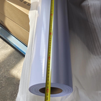 Rouleau de vinyle autocollant imprimable UV à solvant écologique, film PVC polymérique brillant sans bulles pour les autocollants, les étiquettes et les décalcomanies