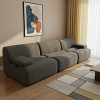 Canapé modulaire en cuir véritable de style nordique moderne pour salon, vente en gros en Chine, garantie de 3 ans, utilisation hôtelière, Biaoguan YS036