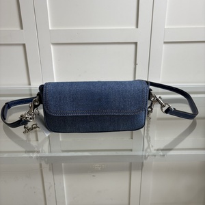 Bolsos de lona de lujo 2025 para mujer con forro de PVC, cierre de hebilla impermeable, bolso de estilo de verano resistente al agua de Color sólido - Product Image 1
