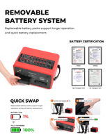Massfun M3 Multifunktionales Tragbares PA-Lautsprechersystem 120W Nennleistung 200W Spitzenleistung Neodym-Busking-Lautsprecher