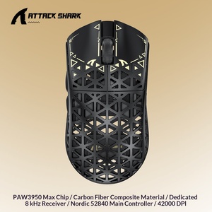Popular High‑quality Attack Shark R5 Ultra <b>Wireless</b> <b>Mouse</b> Carbon Fiber Shell Lightweight PAW3950 Three Mode 8K Gaming <b>Mouse</b> - Product Image 5