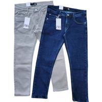 Jeans en denim à jambe droite pour homme, style rétro, jeans tendance pour homme, coupe droite ample et extensible