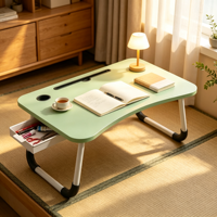 Bureau-lit convertible en bois pour étudiant, bureau d'étude pour enfants, petite table de lit, table de chevet modèle Shandong