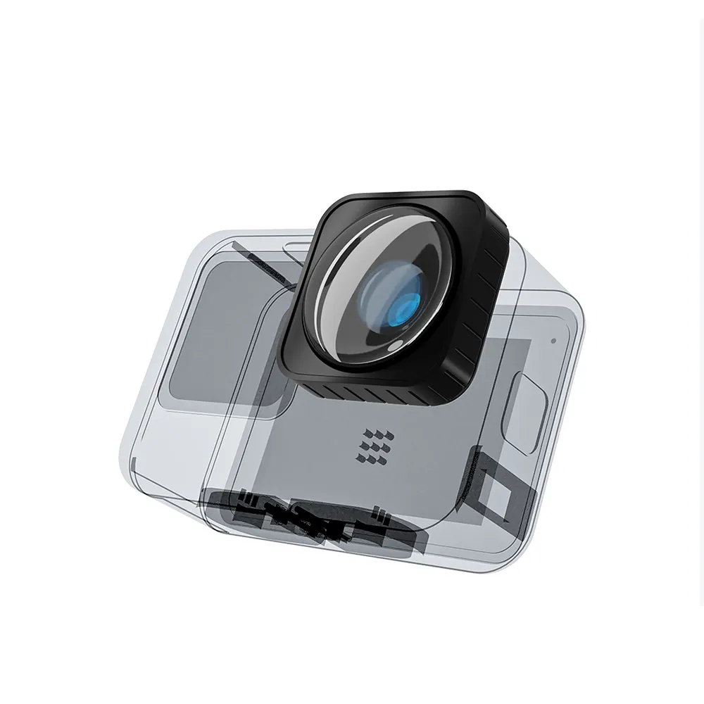 Telesin Max Lens Mod Wide Angle Media Lens Mod for GoPro Hero-9/10 Black Camera
