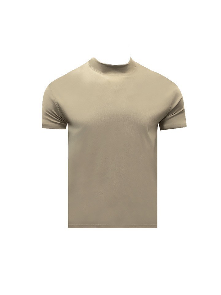 Khaki half turtleneck