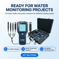 Medidor de Calidad del Agua Multiparamétrico Portátil del Fabricante, Analizador de Sensores de DO, pH, EC, ORP, COD, NH4 para Agricultura Inteligente y Acuicultura