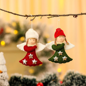 Nouvelles décorations de Noël transfrontalières, ornements créatifs de vieil homme ange ailé, pendentifs pour sapin de Noël, cadeaux pour enfants - Product Image 1