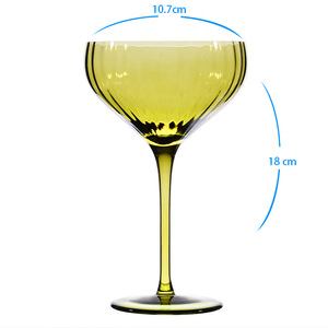 Gobelet en verre antique français vintage personnalisé style classique <span class=keywords><strong>Martini</strong></span> Cocktail Cup for Parties Creative Design - Product Image 6