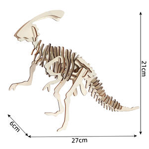 Rompecabezas 3D de Dinosaurios de Dibujos Animados, Lindos y Educativos, de Madera, para Actividades Infantiles, Venta al Por Mayor Directa de Fábrica - Product Image 5