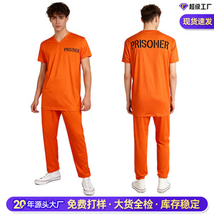 Disfraz de Halloween para adultos, traje de prisión, ropa de fiesta, traje de manga corta para juegos de rol, Anime - Product Image 4