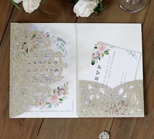 European and Western Hollowed-out <b>wedding</b> invitations, <b>wedding</b> blessing invitation <b>cards</b> - Product Image 2