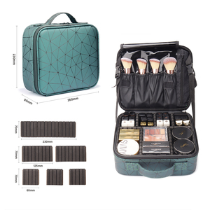 Caboodle Thêm Lớn Train Trường Hợp Thời Trang Rõ Ràng Mỹ Phẩm Dây Kéo Túi Với Tổ chức Trang Điểm Bàn Chải Chủ - Product Image 1
