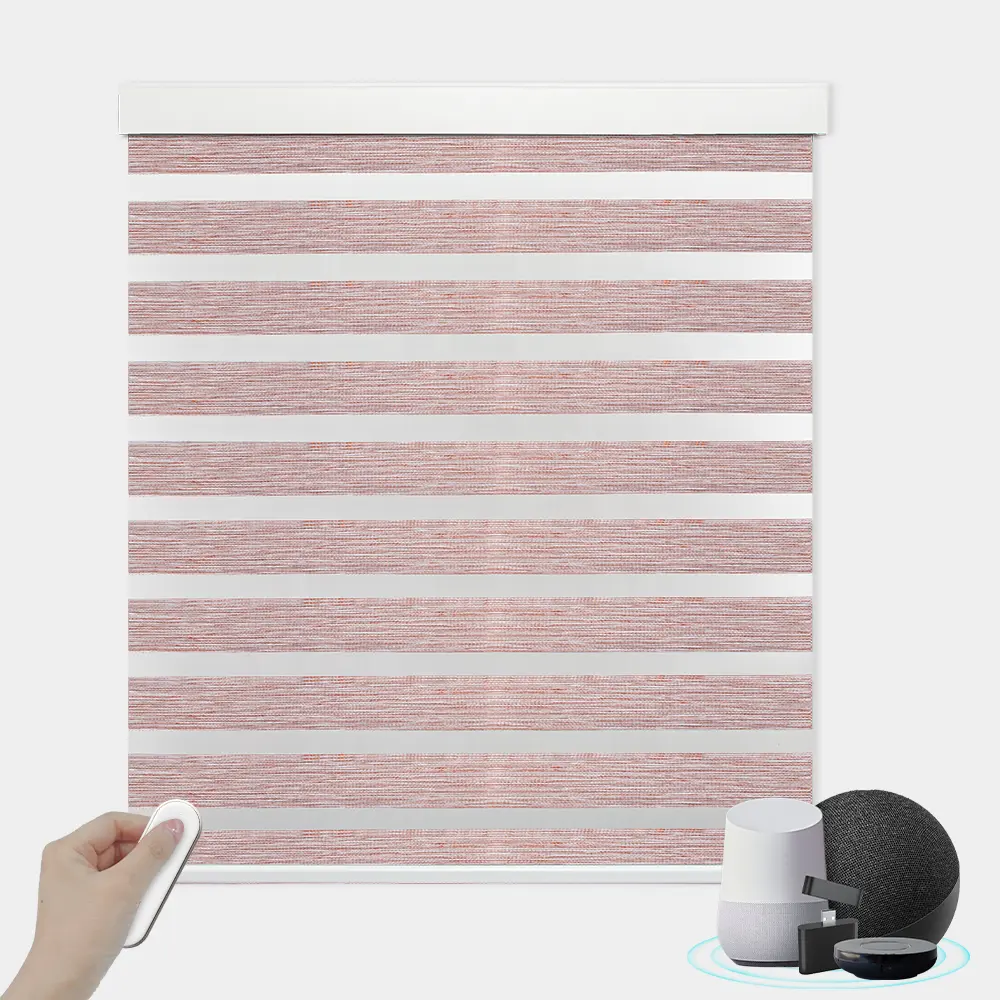 Custom Made Motorized Bluetooth Smart Connection Zebra Blinds Blackout Windows Shades Remote Zebra Blinds Curtains For Home