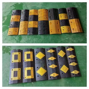 Pare-chocs <span class=keywords><strong>de</strong></span> vitesse personnalisable en caoutchouc-plastique jaune et noir, durable, pour le calme routier résidentiel et les parkings <span class=keywords><strong>de</strong></span> bureaux - Product Image 3