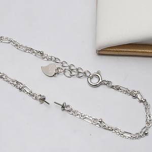 Accesorios DIY para Mujer, Cadena de Plata S925, Brazalete Hecho a Mano, Cadena de Eslabones Vacía para Decorar, Semi Moda - Product Image 3