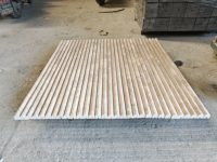 SH STONE Travertin Bullnose Bandes Garniture Pierre Panneau Mural Doublure En Marbre Moulures Côtelées Crayon 3d Marbre Décor Flûte Carreaux Dalle