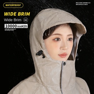 เสื้อกันฝนสำหรับผู้ใหญ่เสื้อแขนยาว XL เสื้อกันฝนแบตเตอรี่สำหรับเดินป่า - Product Image 3