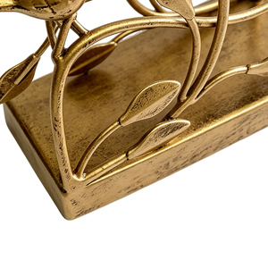Support de rangement élégant pour serviettes en <span class=keywords><strong>papier</strong></span> jetables, avec motif d'oiseau doré, support de serviettes en métal doré pour cocktails - Product Image 6