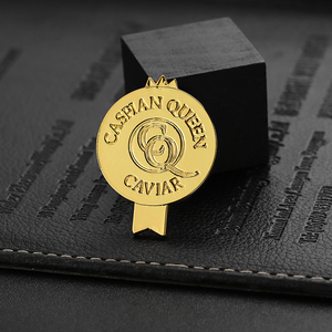 Miễn Phí Thiết Kế Nghệ Thuật Chất Lượng Hàng Đầu 3D Logo Thương Hiệu Sơn Mềm Men Kim Loại Tùy Chỉnh Caviar Có Thể Hộp Tin Opener Caviar Key Cho Caviar Tin - Product Image 5