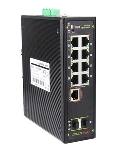 Commutateurs réseau Gigabit gérés L2+ avec 8 ports PoE + 2 ports SFP 100/1000M Uplink, commutateur PoE industriel pour caméra CCTV - Product Image 3