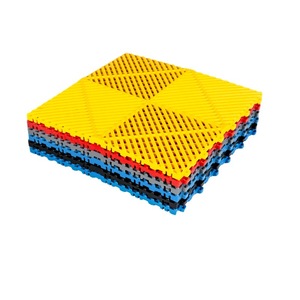 Huixin Car Wash Grid <b>Plastic</b> Drainage <b>Mat</b> 100x100cm For Garage <b>Floor</b> Protection - Product Image 1