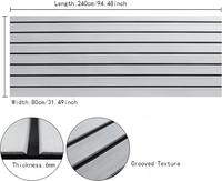Woowave Grey Sheet avec 6mm d'épaisseur de haute qualité DIY Marine EVA Boat Deck Foam Flooring