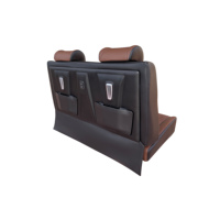 Siège de voiture inclinable électrique de luxe VIP personnalisé canapé-lit en cuir pour Toyota Coaster Hiace Alphard MPV Van