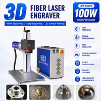 Machine de marquage laser à fibre 2.5D 3D JPT MOPA 20W 30W 50W 60W 80W 100W, graveur laser Galvo pour plaques signalétiques métalliques, quincaillerie, OEM