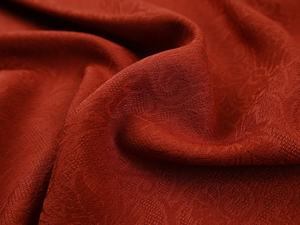 Museo del Palacio Seda <span class=keywords><strong>de</strong></span> imitación roja Hilo <span class=keywords><strong>de</strong></span> nube fragante Flor Rosa Patrón oscuro Tela Jacquard Tela antigua Hanfu Qipao - Product Image 6