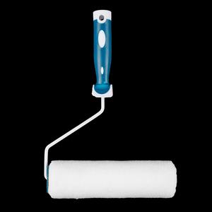 OEM Personnalisé 9 pouces Bleu Blanc Industriel/Do-It-Yourself Rouleau à peinture en tissu hautement élastique Brosse à quatre côtes Support blanc - Product Image 4