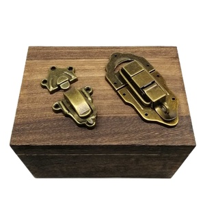 초대형 헤비 듀티 나무 상자 트렁크 토글 캐치 쥬얼리 가슴 와인 케이스 여행 가방 걸쇠 래치 골동품 황동 청동 나사 - Product Image 3