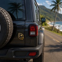 Autocollant d'emblème 3D en ABS gaufré personnalisé XGS, doré ou argenté, de luxe, pour voiture, camion, SUV, hayon, logo vertical auto-adhésif