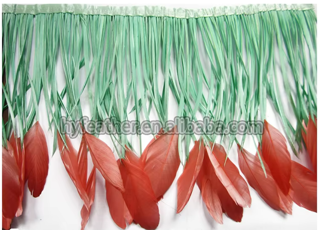 Green boit +Goose feather