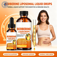 Berberine HCl Liposomale OEM Liquide 60ml – Complément Cutané – Gouttes de Berberine Liposomale pour la Santé Immunitaire, Digestive et Cardiaque