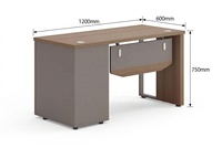 Bureau de personnel modulaire extensible au design moderne, directement de l'usine, avec cadre en bois/aluminium, pieds réglables et tiroir à serrure numérique